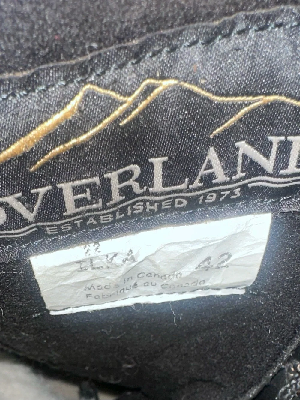 overland ilka wool-lined leather boots sheepskin size 42